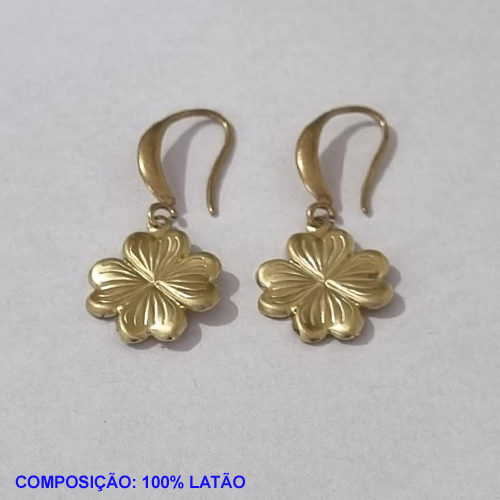 BRINCO BRUTO PRONTO PARA BANHO BASE ANZOL(804) TREVO 14MM- PESO TOTAL 2,0GR - BRU001063A