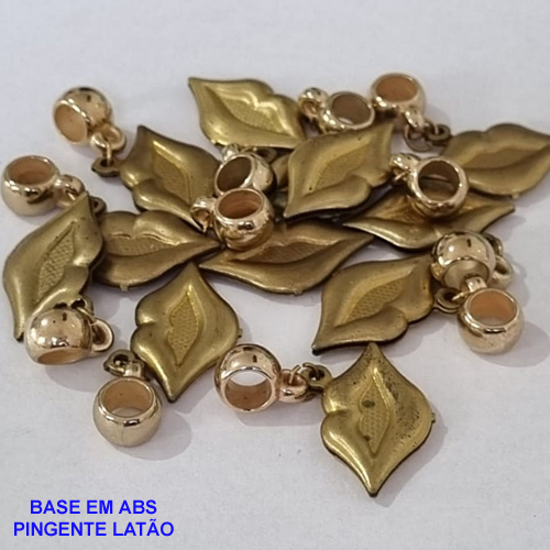 ACESSORIO NO BRUTO PRONTO PARA O BANHO(3.222) PINGENTE BOCA 20MM - BERLOQUE PARA PULSEIRA SIMILAR A PANDORA(PEÇA VENDIDA POR UNIDADE) PENDENTE ABS - PESO 1,6GR - BRU000998