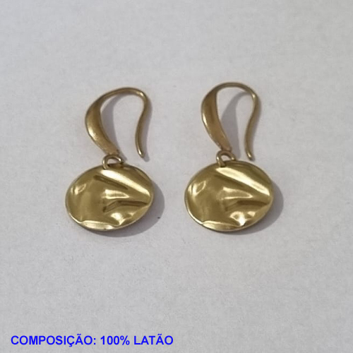 BRINCO BRUTO PRONTO PARA BANHO BASE ANZOL (4981) REDONDO 13MM TEXTURA ORGÂNICA  - PESO TOTAL 1,8GR - BRU001078A
