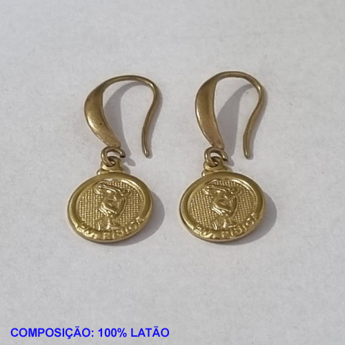 BRINCO BRUTO PRONTO PARA BANHO BASE ANZOL (3349)REDONDO 11MM PROFISSÃO ED FISICA - PESO TOTAL 2,1GR - BRU001081A