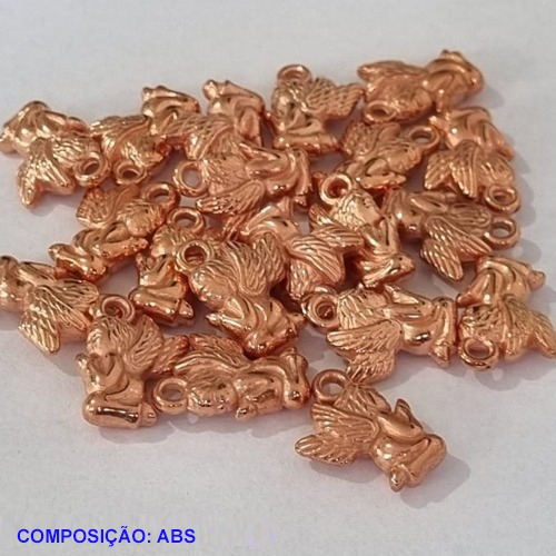 ACESSORIO BRUTO PRONTO PARA O BANHO -  " ANJO EM ABS (447)" TAMANHO 12MM -( VENDA POR UNIDADE) PESO 0,7GR - BRU001001