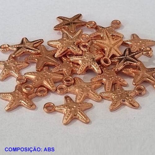 ACESSORIO BRUTO PRONTO PARA O BANHO (CX18) -  " ESTRELA DO MAR  EM ABS (447)" TAMANHO 13MM -( VENDA POR UNIDADE) PESO 0,4GR - BRU001002