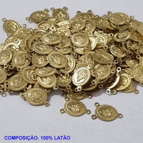 ACESSÓRIO BRUTO PRONTO PARA BANHO  (CX81) -  (E1667) NOSSA SENHORA DO CARMO VENDIDA POR UNIDADE COMPOSIÇÃO LATÃO - PESO 0,4GR - TAMANHO 14X10MM BRU001006