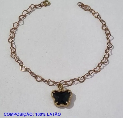 PULSEIRA NO BRUTO PRONTO PARA O BANHO -  PULSEIRA FEMININA VAN CLEEF PRETA 11MM - TAMANHO 18CM - PESO 2,1GR  E FECHO LAGOSTA - BRU001118A