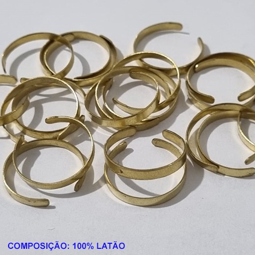 ALIANÇA (ANEL NO BRUTO PRONTO PARA O BANHO (CX34) - AJUSTÁVEL(REGULÁVEL)(3.3199) TIPO ALIANÇA PESO TOTAL 0,6GR LARGURA 2MM- ANEL000176