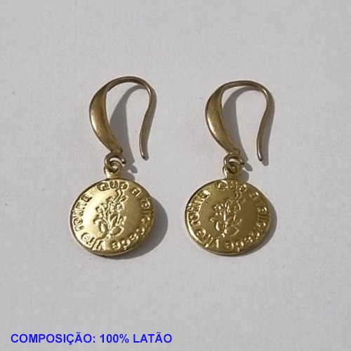 BRINCO BRUTO PRONTO PARA BANHO BASE ANZOL(3735)REDONDO 12MM QUE A FELICIDADE VIRE ROTINA- PESO TOTAL 2,2GR - BRU001155A