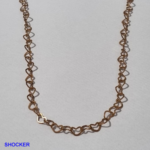 SHOCKER BRUTO PRONTO PARA BANHO CORRENTE DE  CORAÇÃO PESO TOTAL 7,0GR  - FECHO BÓIA - BRU001324A