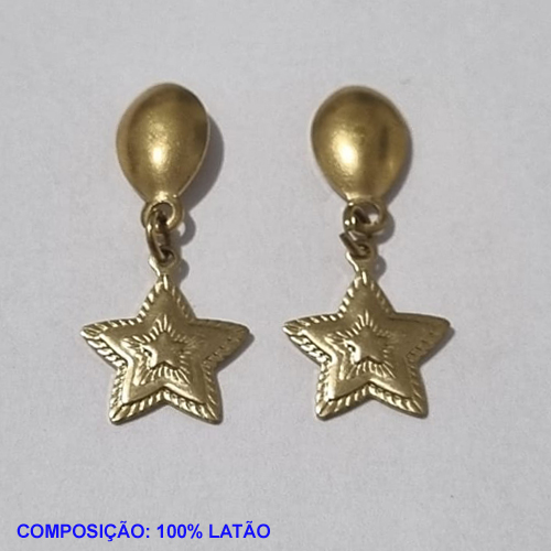 BRINCO BRUTO PRONTO PARA BANHO BASE LISA (E2640) ESTRELA DESENHADA  - PESO TOTAL 1,6GR - BRU001354A