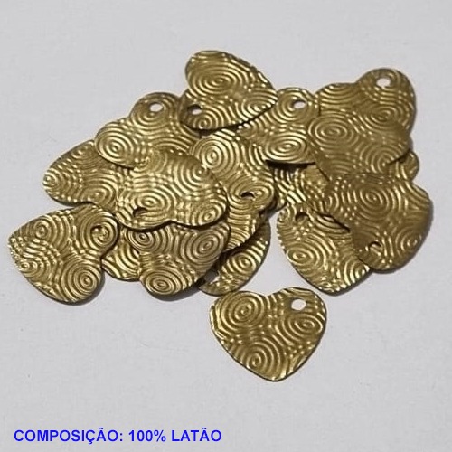 ACESSORIO NO BRUTO PRONTO PARA O BANHO(CX08)(V1270) - CORAÇÃO ESTAMPADO- TAMANHO 17MM - PESO 0.7GR - BRU0001070