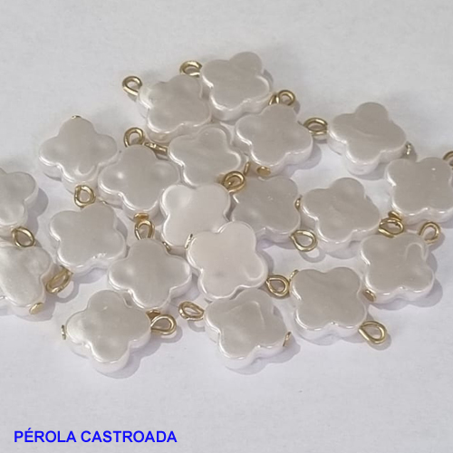 ACESSÓRIO BRUTO PRONTO PARA BANHO - PÉROLA CASTROADA PARA BRINCO 10MM VENDIDA POR UNIDADE - PESO 0,4GR - BRU0001079