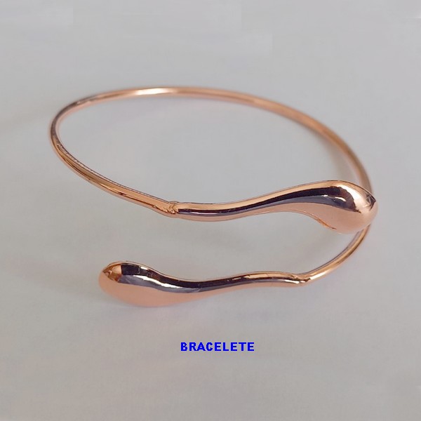 PULSEIRA(TIPO BRACELETE) NO BRUTO PRONTO PARA O BANHO - FORMATO GOTA -PESO TOTAL 2.6 - BRU001384A