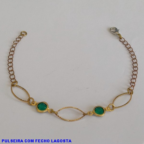 PULSEIRA NO BRUTO PRONTO PARA O BANHO -SIMPLES E DELICADA - TAMANHO 18CM -  PESO TOTAL 1.7GR - BRUBRU2811D