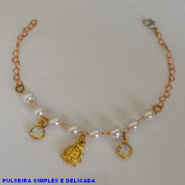 PULSEIRA NO BRUTO PRONTO PARA O BANHO -SIMPLES E DELICADA - TAMANHO 18CM -  PESO TOTAL 2.3GR - BRU4309A