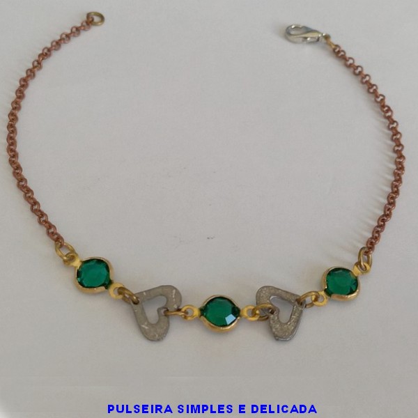 PULSEIRA NO BRUTO PRONTO PARA O BANHO -SIMPLES E DELICADA - TAMANHO 18CM -  PESO TOTAL 2.3GR - BRU4309B