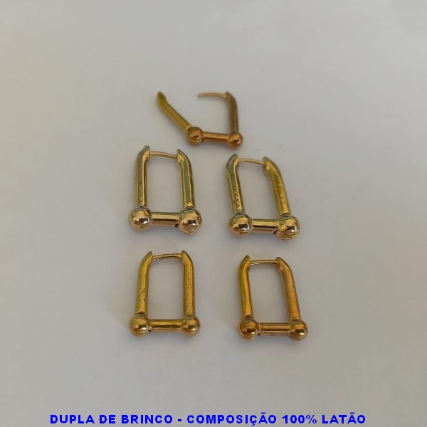 BRINCO NO BRUTO PRONTO PARA O BANHO(CX87) VENDAS POR DUPLA(2 PAR)TAMANHOS   NOS TAMANHOS 20/16MM  -  LISO  ARGOLINHA DE PRESSÃO(TRANQUETA) PESO TOTAL 10GR - BRU0909