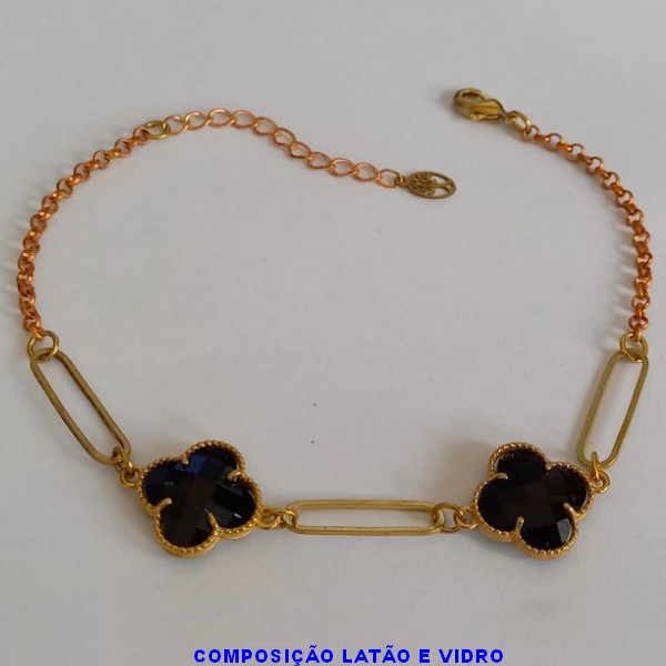 PULSEIRA NO BRUTO PRONTO PARA O BANHO -  PULSEIRA FEMININA CORRENTE ELLO PORTUGUÊS VAN CLEEF  10MM  - TAMANHO 18CM - PESO 4.7GR  E FECHO LAGOSTA + EXTENSOR - BRU6338A
