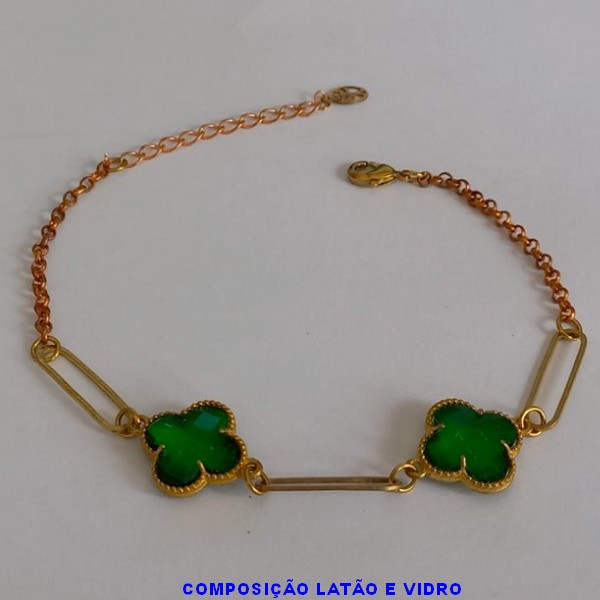 PULSEIRA NO BRUTO PRONTO PARA O BANHO -  PULSEIRA FEMININA CORRENTE ELLO PORTUGUÊS VAN CLEEF  13MM  - TAMANHO 18CM - PESO 4.7GR  E FECHO LAGOSTA + EXTENSOR - BRU6338D