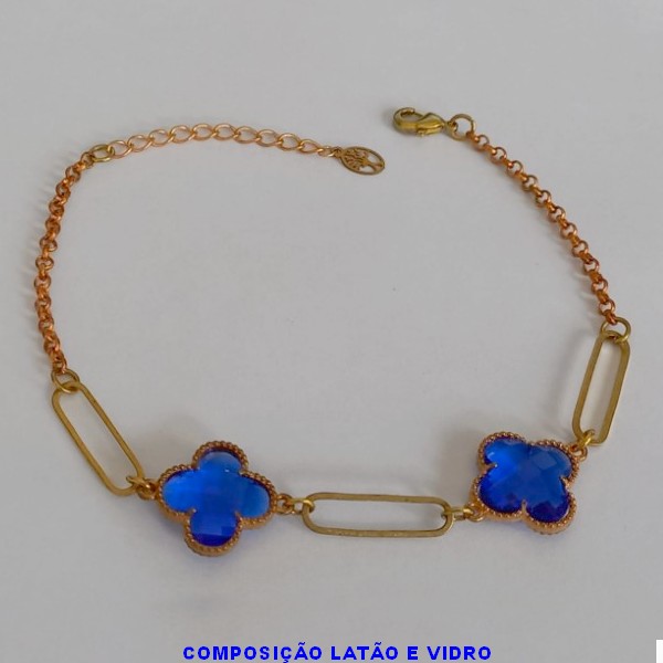 PULSEIRA NO BRUTO PRONTO PARA O BANHO -  PULSEIRA FEMININA CORRENTE ELLO PORTUGUÊS VAN CLEEF  13MM  - TAMANHO 18CM - PESO 4.7GR  E FECHO LAGOSTA + EXTENSOR - BRU6338G