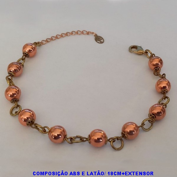 PULSEIRA NO BRUTO PRONTO PARA O BANHO - COMPOSIÇÃO50% ABS 50% LATÃO - PESO TOTAL 5,4GR - TAMANHO 18CM+EXTENSOR - BRU7301A