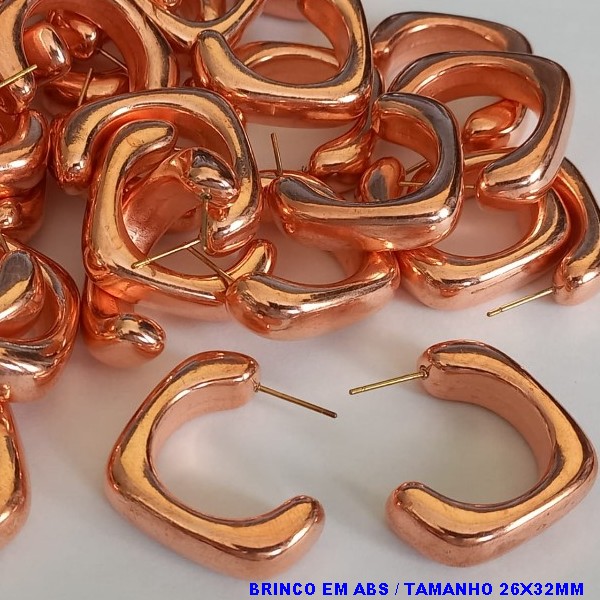 BRINCO NO BRUTO PRONTO PARA O BANHO - MATERIAL EM ABS - TAMANHO N26X32MM - PESO TOTAL 4,4GR - BRU6789A