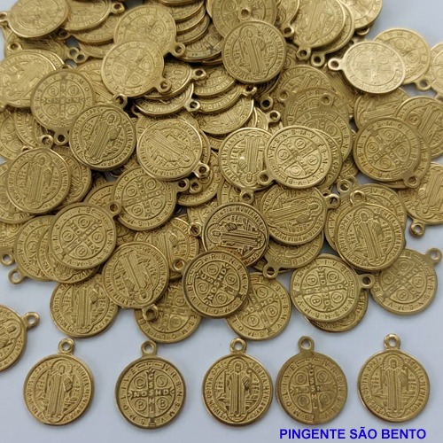 ACESSORIO NO BRUTO PRONTO PARA O BANHO (POT) (TQ250) COMPOSIÇÃO 100% LATÃO - REDONDO 12MM SÃO BENTO COM UMA ARGOLINHA EM CIMA - PESO 0,8GR VENDIDO POR UNIDADE - BRU0001307