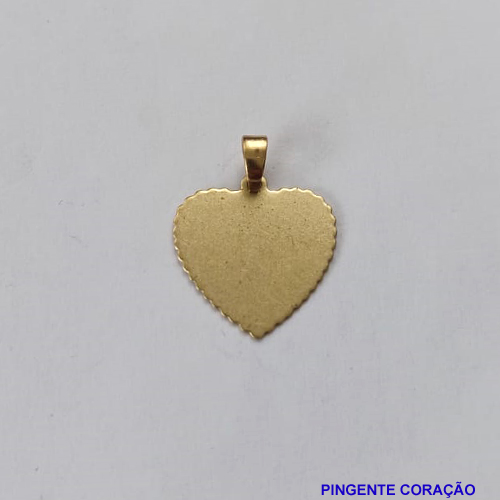 PINGENTE BRUTO PRONTO PARA BANHO (CX16) (PEÇA PARA GRAVAÇÃO) (V3895) 16MM PESO TOTAL 0,8GR - BRU0001308