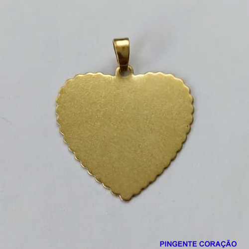 PINGENTE BRUTO PRONTO PARA BANHO (PEÇA PARA GRAVAÇÃO) (V3896) 23MM PESO TOTAL 1,3GR - BRU0001309