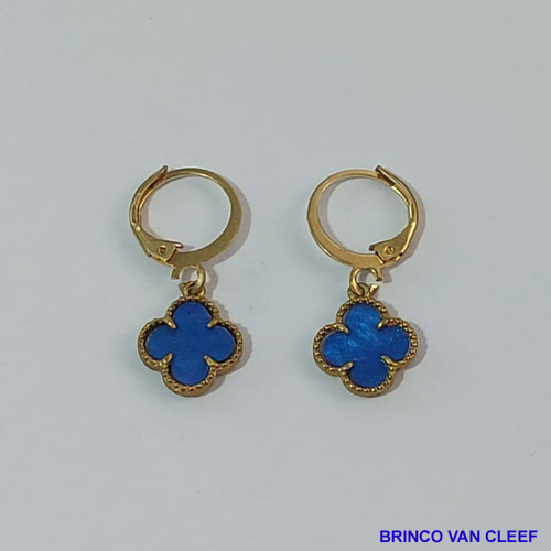 BRINCO NO BRUTO PRONTO PARA O BANHO - " VAN CLEEF " PINGENTE DE 11MM - PESO TOTAL 0,8GR - FECHO LAGOSTA BRU9023