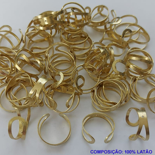 ACESSÓRIO BRUTO PRONTO PARA BANHO(CX133) - BASE PARA ANEL AJUSTÁVEL VAZADO PARA SOLDA - (PEÇA VENDIDA POR UNIDADE) (E2375) - PESO 1,1GR - TAMANHO 9X20MM - BRU0001375