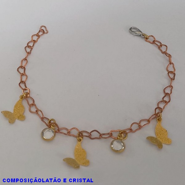PULSEIRA NO BRUTO PRONTO PARA O BANHO(CX66) - COMPOSIÇÃO LATÃO  - PESO 2,6GR-TAMANHO 18CM - BRU01039