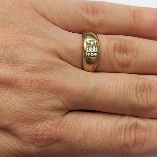 ANEL NO BRUTO PRONTO PARA O BANHO - ANEL COM PEDRA EM ZIRCÔNIA - PESO MEDIO 3,3GR - COMPOSIÇÃO: LATÃO / ZIRCÔNIA - ANEL000344