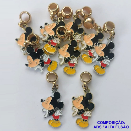 ACESSORIO NO BRUTO PRONTO PARA O BANHO - PINGENTE DISNEY MICKEY 26MM - BERLOQUE PARA PULSEIRA SIMILAR A PANDORA (PEÇA VENDIDA POR UNIDADE) COMPOSIÇÃO: ESMALTADO EM ALTA FUSÃO E PENDENTE EM ABS - PESO 2,1GR - BRU0001711