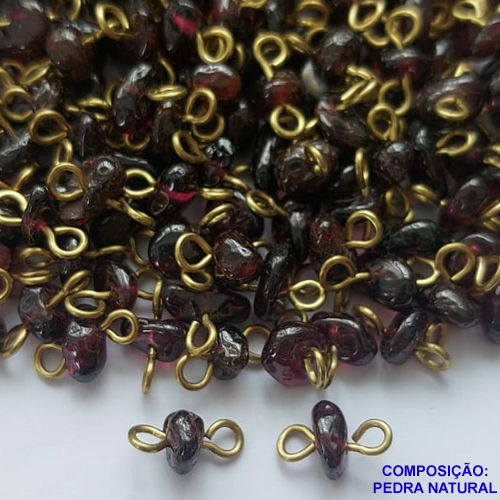 ACESSORIO NO BRUTO PRONTO PARA O BANHO - PEDRA NATURAL CASCALHO VERMELHO ESCURO CASTROADO - TAMANHO MÉDIO 5MM - PESO MÉDIO 0,3GR (VENDIDA POR UNIDADE) BRU0001731