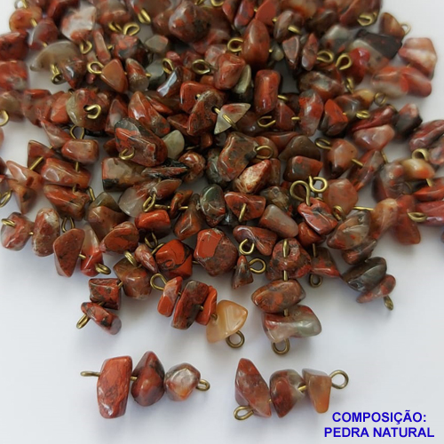 ACESSÓRIO NO BRUTO PRONTO PARA O BANHO - PEDRA NATURAL CASCALHO MARROM CASTROADO - TAMANHO MÉDIO 15MM - PESO MÉDIO 1GR (VENDIDA POR UNIDADE) - BRU0001817