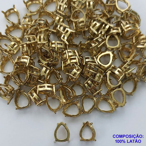 ACESSÓRIO NO BRUTO PRONTO PARA O BANHO - PINGENTE CORAÇÃO VAZADO 8X10MM - PESO TOTAL 0,5GR - BRU0001874