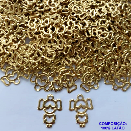 ACESSÓRIO NO BRUTO PRONTO PARA O BANHO - PINGENTE MENINA - TAMANHO 12X16MM - PESO 0,3GR - COMPOSIÇÃO: LATÃO - (VENDIDO POR UNIDADE) - BRU0001896