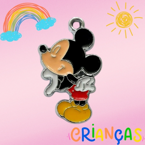 ACESSÓRIO NO BRUTO PRONTO PARA O BANHO - PINGENTE DESENHO ANIMADO ESMALTADO - PESO TOTAL 2GR - TAMANHO: 25MM - BRU0001907