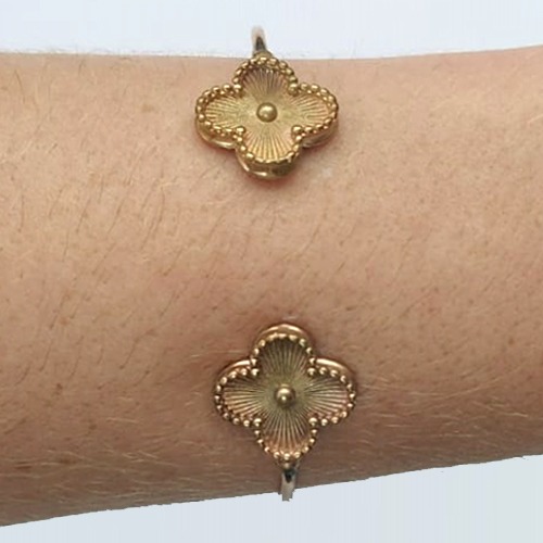 PULSEIRA (BRACELETE) NO BRUTO PRONTO PARA O BANHO(CX113) - BRACELETE VAN CLEEF 15MM - PESO 7.2GR - COMPOSIÇÃO: 100% LATÃO - BRU10674
