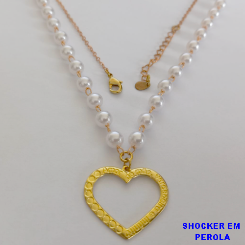 SHOCKER NO BRUTO PRONTO PARA O BANHO - (CX64) SIMPLES E DELICAD0 EM PEROLA (FECHO LAGOSTA) BRU10832