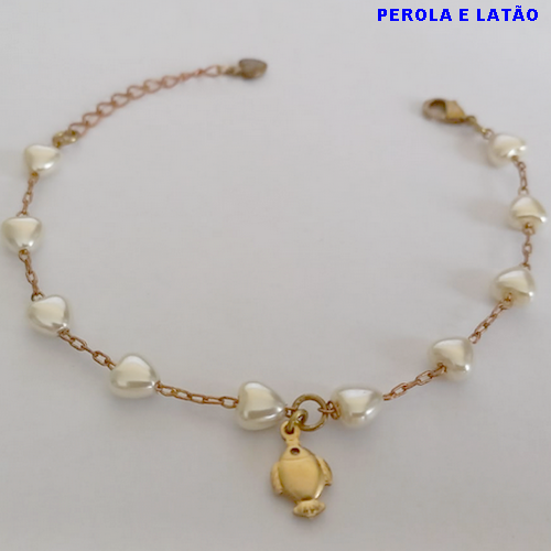 PULSEIRA NO PRUTO PRONTO PARA O BANHO(TODA EM  PEROLA  de 5MM  - DE 18CM - PESO TOTAL 4,2GR - BRU10996