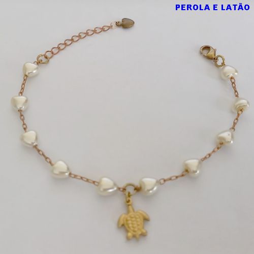 PULSEIRA NO PRUTO PRONTO PARA O BANHO(TODA EM  PEROLA  de 5MM  - DE 18CM - PESO TOTAL 4,2GR - BRU10997