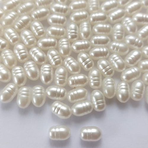 ACESSÓRIO NO BRUTO PRONTO PARA O BANHO - PÉROLA TIPO BARRIL COM FURO PASSANTE - TAMANHO 5X8MM - (PEÇA VENDIDA POR UNIDADE) - BRU0002121