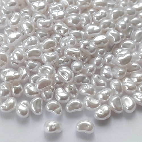 ACESSÓRIO NO BRUTO PRONTO PARA O BANHO - PÉROLA BARROCA COM FURO PASSANTE - TAMANHO 5X8MM - (PEÇA VENDIDA POR UNIDADE) - BRU0002122