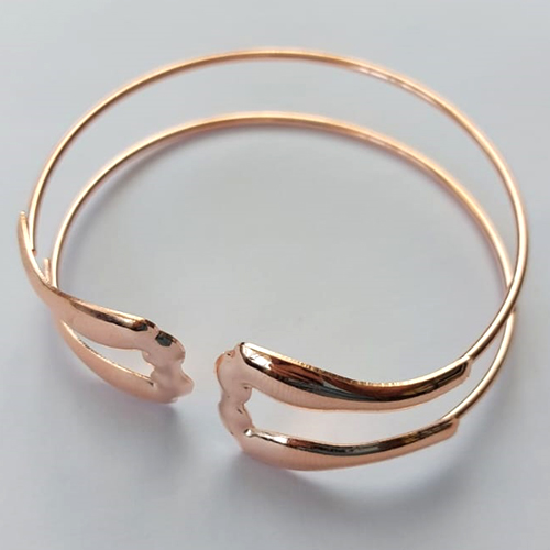 PULSEIRA (BRACELETE) EM LATÃO - BRACELETE AJUSTÁVEL DUPLO - PESO: 11GR - COMPOSIÇÃO: 100% LATÃO - BRU12821