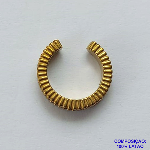 BRINCO NO BRUTO PARA BANHO(CX80) - EAR CUFF COM ZIRCÔNIAS - TAMANHO 2X12MM (VENDIDO POR UNIDADE) - PESO 1,3GR - BRU12833