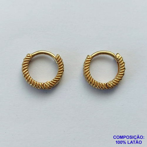 BRINCO NO BRUTO PRONTO BANHO(CX70) - BRINCO ARGOLA - (TRANQUETA) TAMANHO 7MM - LARGURA: 2MM - PESO TOTAL 1GR - BRU12880