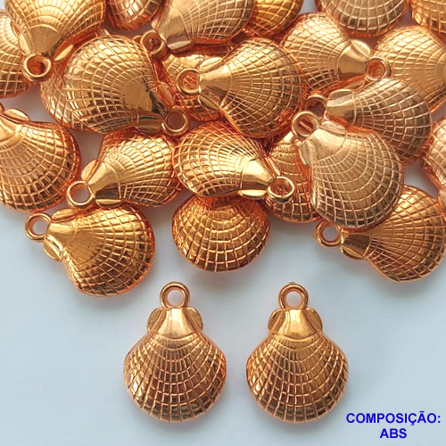 ACESSÓRIO NO BRUTO PRONTO PARA O BANHO (CX28) - (565) ACESSÓRIO CONCHA DUPLA EM ABS 19X25MM - PESO: 1,5GR - COMPOSIÇÃO: ABS - BRU0002280