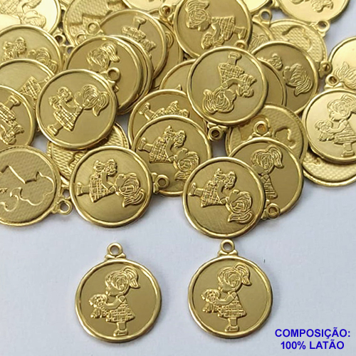 ACESSÓRIO NO BRUTO PRONTO PARA O BANHO - (5646) MENINA COM CACHORRINHO 15MM - 0,8GR - BRU0002434