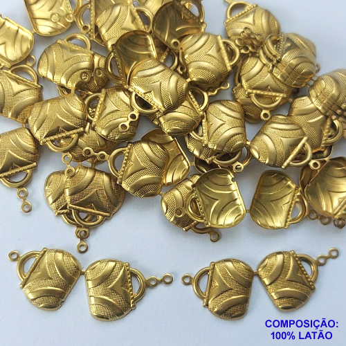 ACESSÓRIO NO BRUTO PRONTO PARA O BANHO (43) - (1306) PINGENTE BOLSA 15X18MM - PESO TOTAL 1,2GR - COMPOSIÇÃO: 100% LATÃO - BRU0002468
