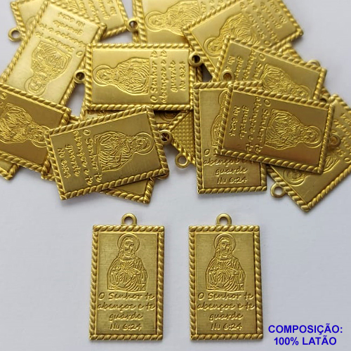ACESSÓRIO NO BRUTO PRONTO PARA O BANHO (CX40) - (3610) PINGENTE SAGRADO CORAÇÃO DE JESUS 20MM - PESO TOTAL 1,8GR - COMPOSIÇÃO: 100% LATÃO - BRU0002524